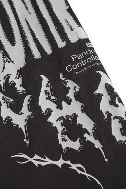 LUKE CONTROLLED CHAOS – oversized marškinėliai motociklininkams, unisex