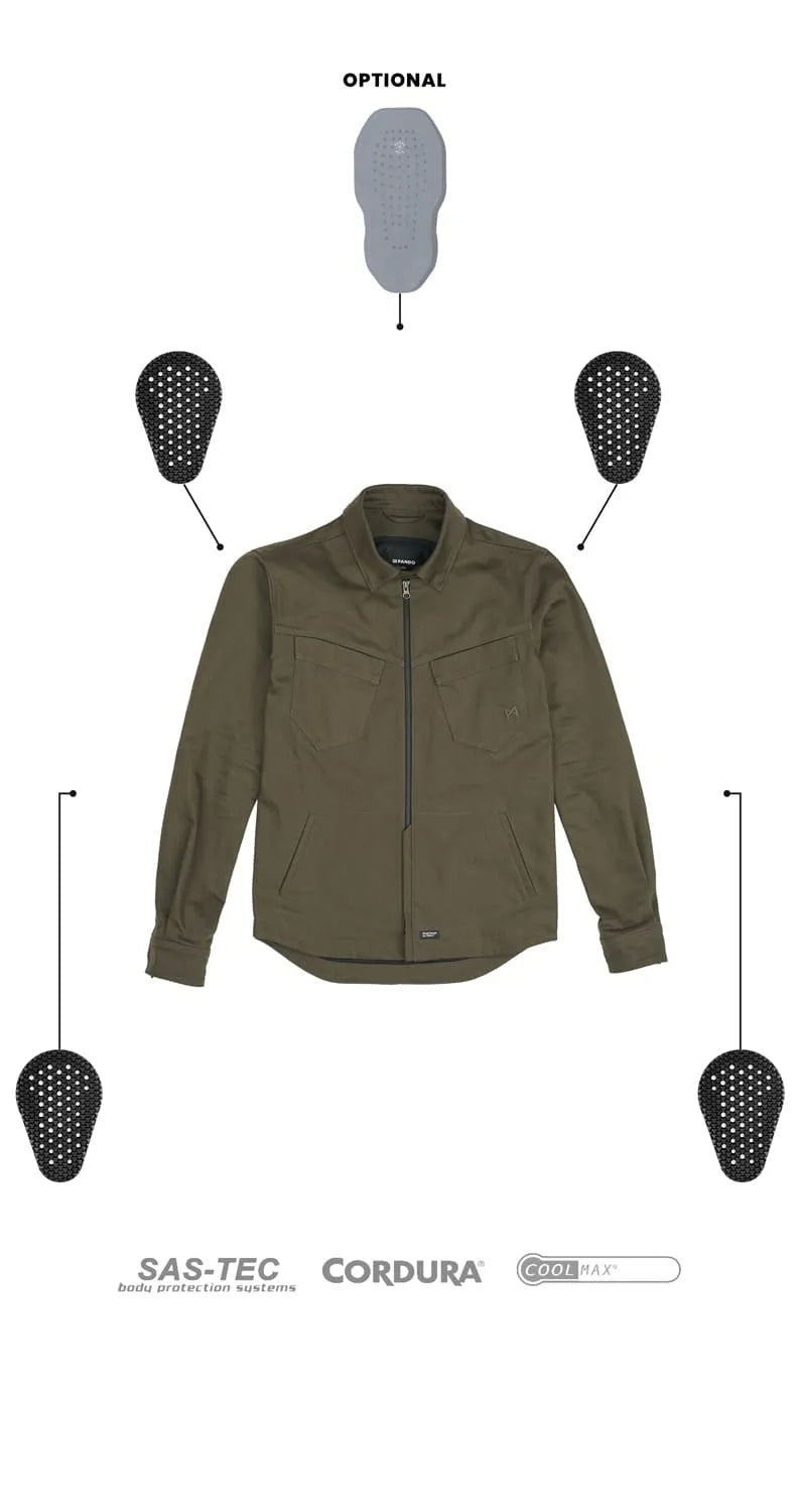 CAPO COR 02 – vyriška „Cordura®“ motociklininko striukė, prigludusio silueto