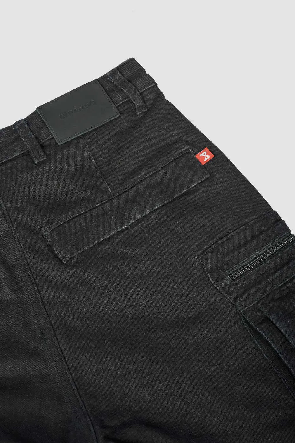 DESERT CARGO BLACK – vyriškos motociklininko kelnės „Cordura®“ chino stiliumi