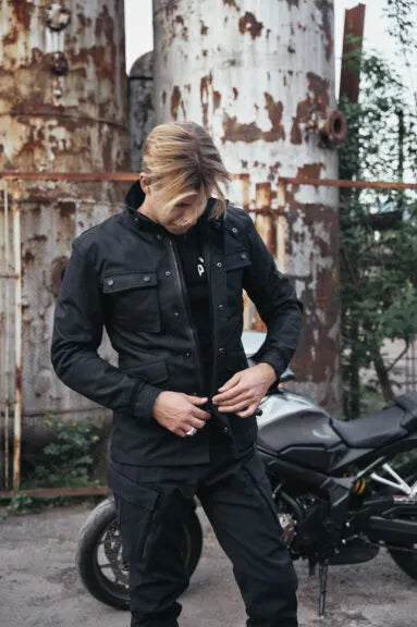 M65 WP JACKET BLACK – prigludusi neperšlampama motociklininko striukė