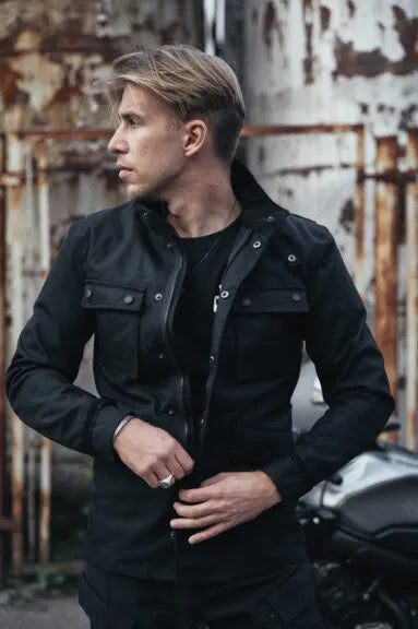 M65 WP JACKET BLACK – prigludusi neperšlampama motociklininko striukė