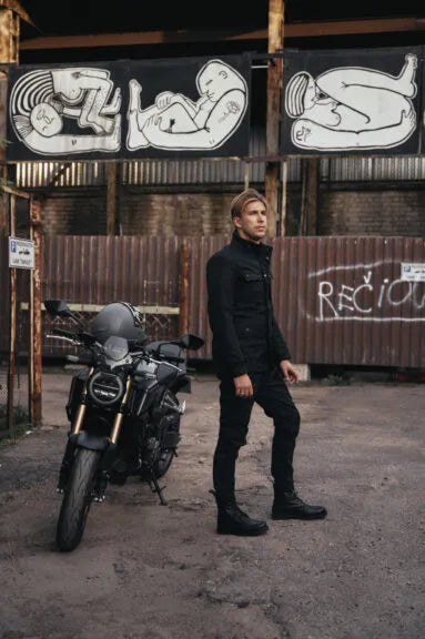 M65 WP JACKET BLACK – prigludusi neperšlampama motociklininko striukė