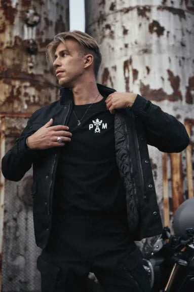M65 WP JACKET BLACK – prigludusi neperšlampama motociklininko striukė