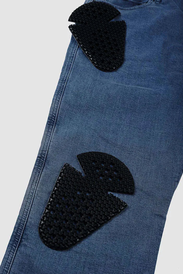 JAMES REGULAR BLUE – vyriški motociklininko džinsai, įprasto kirpimo, CORDURA®