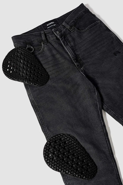 KAYA SLIM GREY – moteriški „Armalith®“ motocikliniai džinsai, „Slim“ kirpimo
