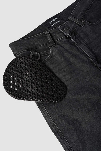 KAYA SLIM GREY – moteriški „Armalith®“ motocikliniai džinsai, „Slim“ kirpimo