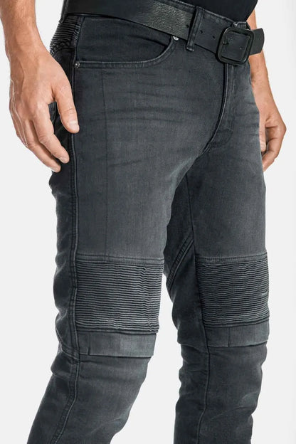 KARL DEVIL 9 – vyriški siauro kirpimo motociklininko džinsai iš Cordura®