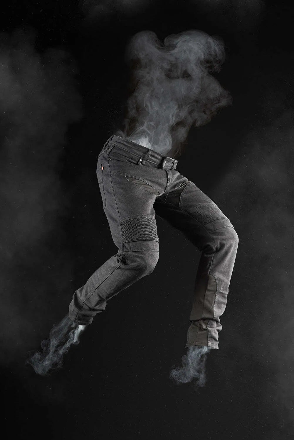 KARLDO SLIM BLACK – siauro kirpimo „Cordura®“ motociklininko džinsai vyrams