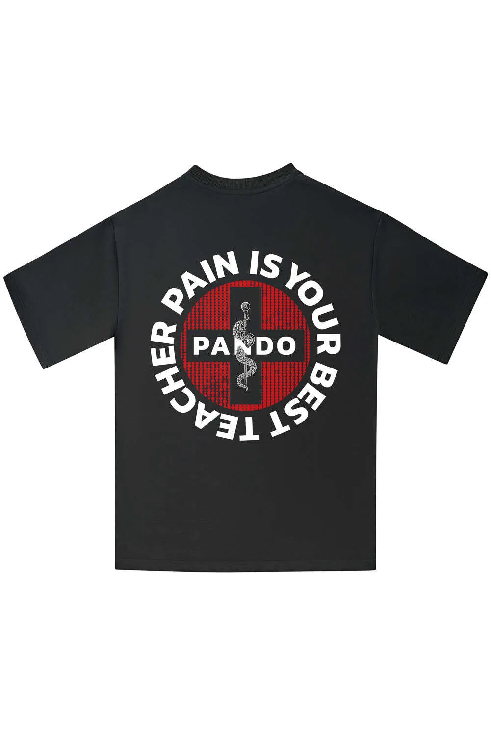 LUKE PAIN BLACK – oversized marškinėliai motociklininkams, unisex