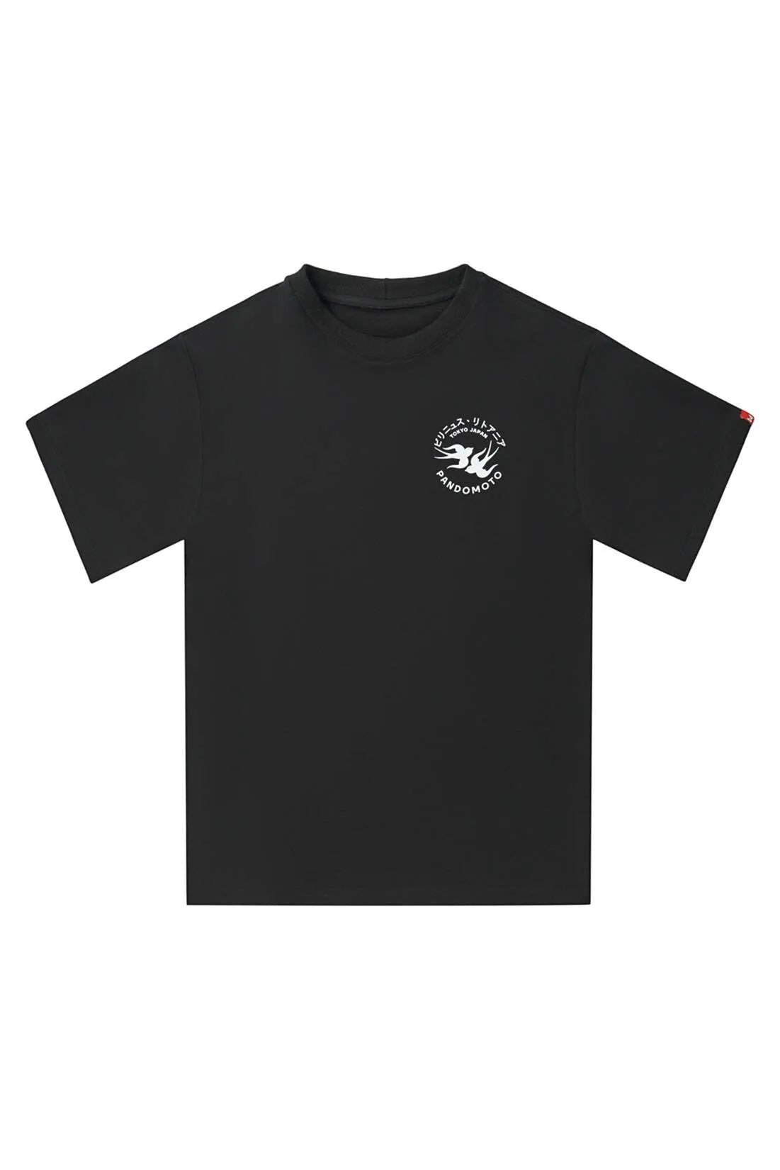 LUKE TOKYO BLACK – oversized marškinėliai motociklininkams, unisex