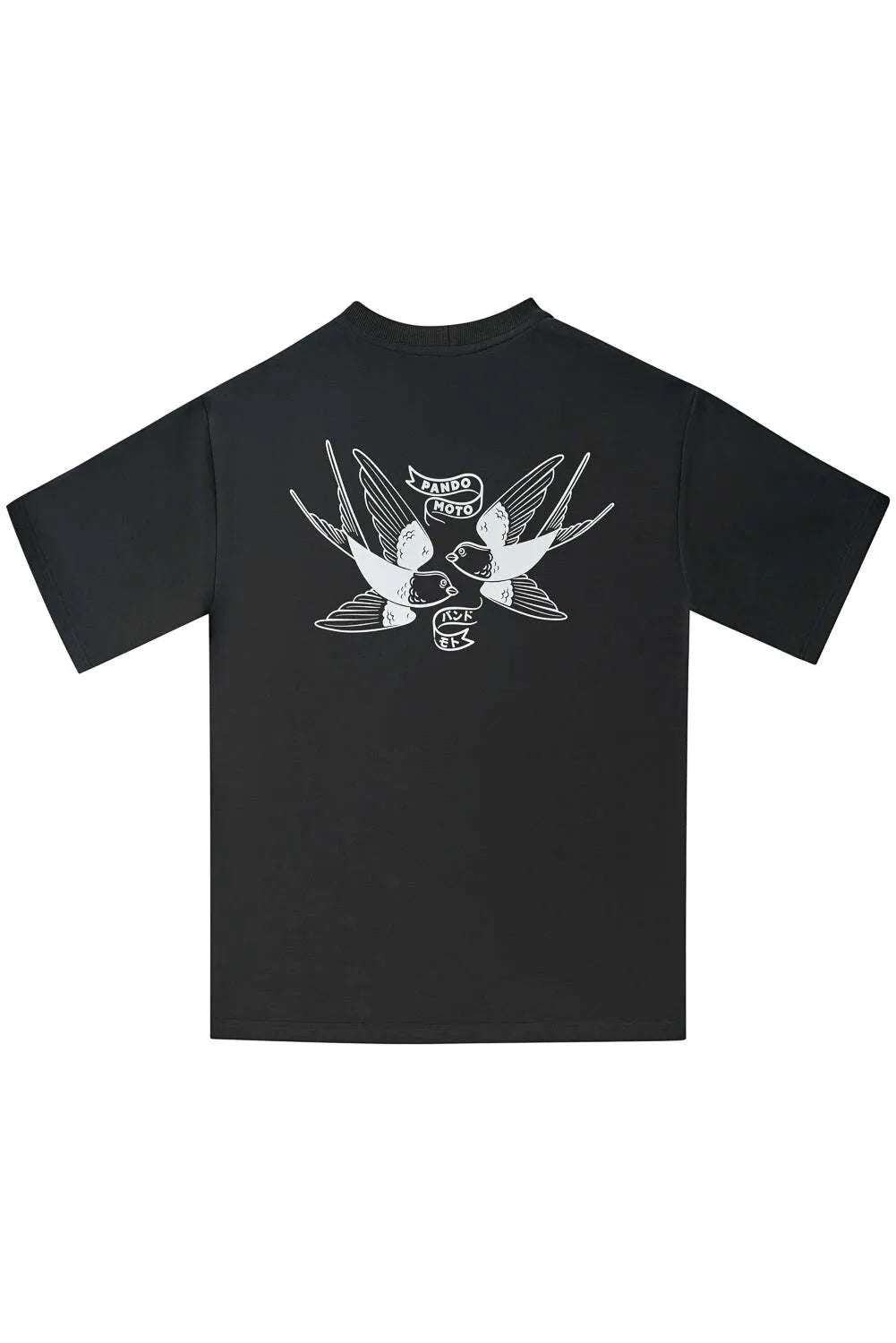 LUKE TOKYO BLACK – oversized marškinėliai motociklininkams, unisex