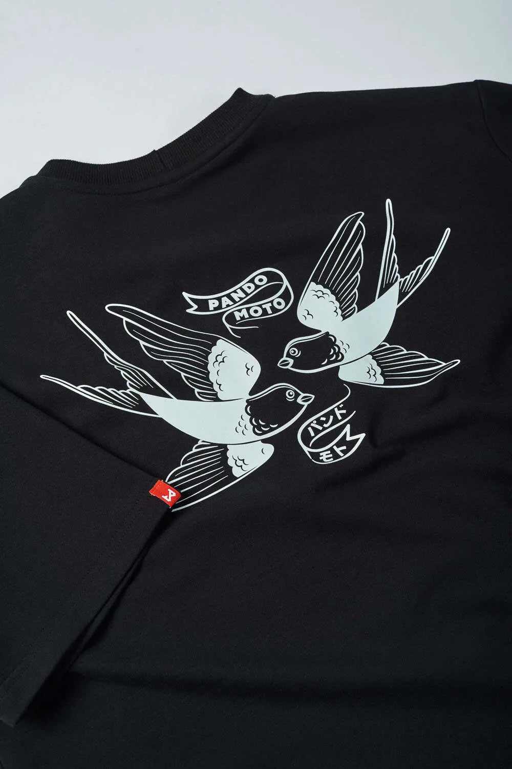 LUKE TOKYO BLACK – oversized marškinėliai motociklininkams, unisex