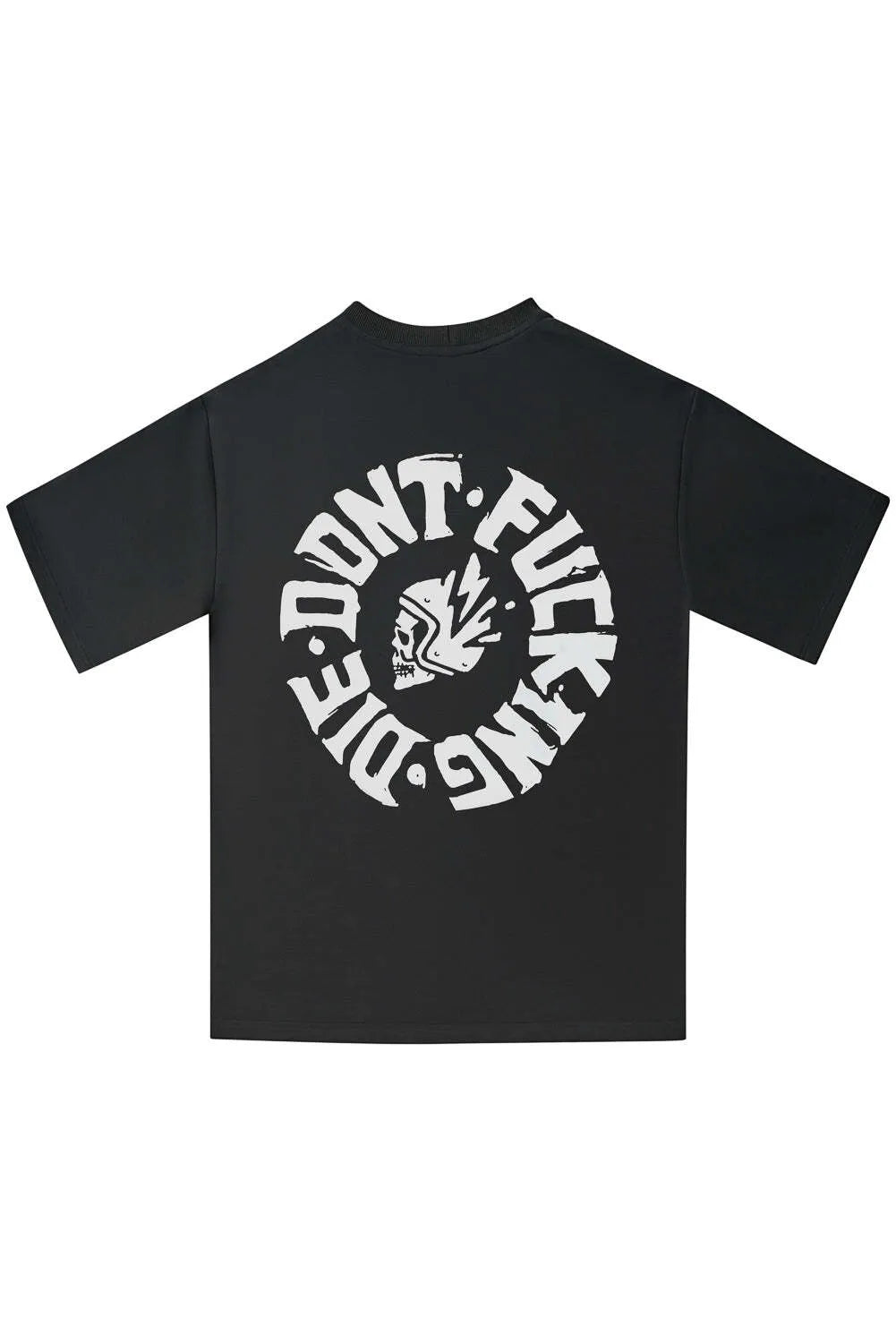 LUKE DON'T DIE BLACK – oversized marškinėliai motociklininkams, unisex