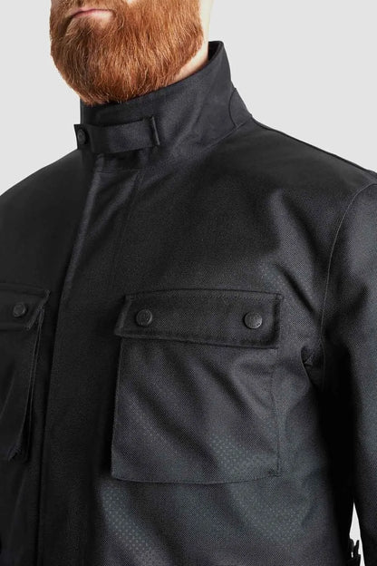 M65 WP JACKET BLACK – prigludusi neperšlampama motociklininko striukė