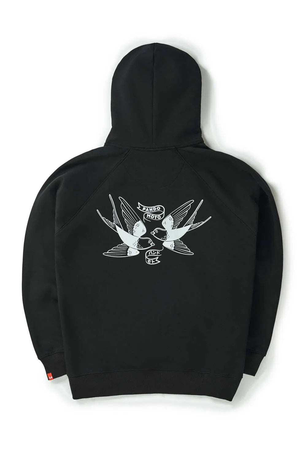 MAX TOKYO BLACK – laisvo kirpimo motociklininko džemperis su gobtuvu, unisex