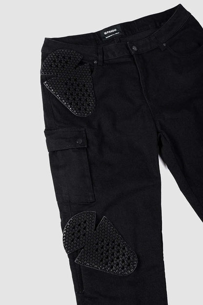 MILA CARGO BLACK – moteriški chino stiliaus „Cordura®“ motociklininkės džinsai