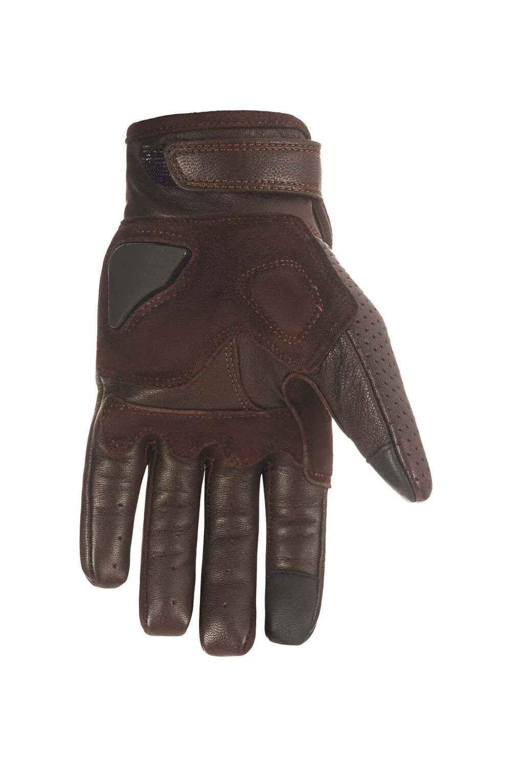 ONYX BROWN 02 – odinės motociklininko pirštinės