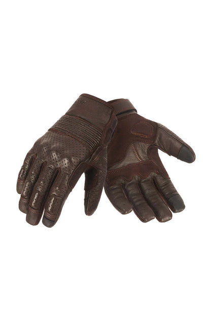 ONYX BROWN 02 – odinės motociklininko pirštinės