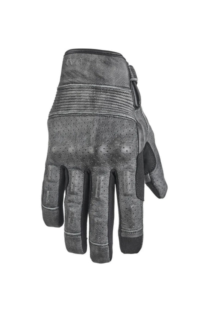 ONYX GREY - Leather Motorcycle Gloves