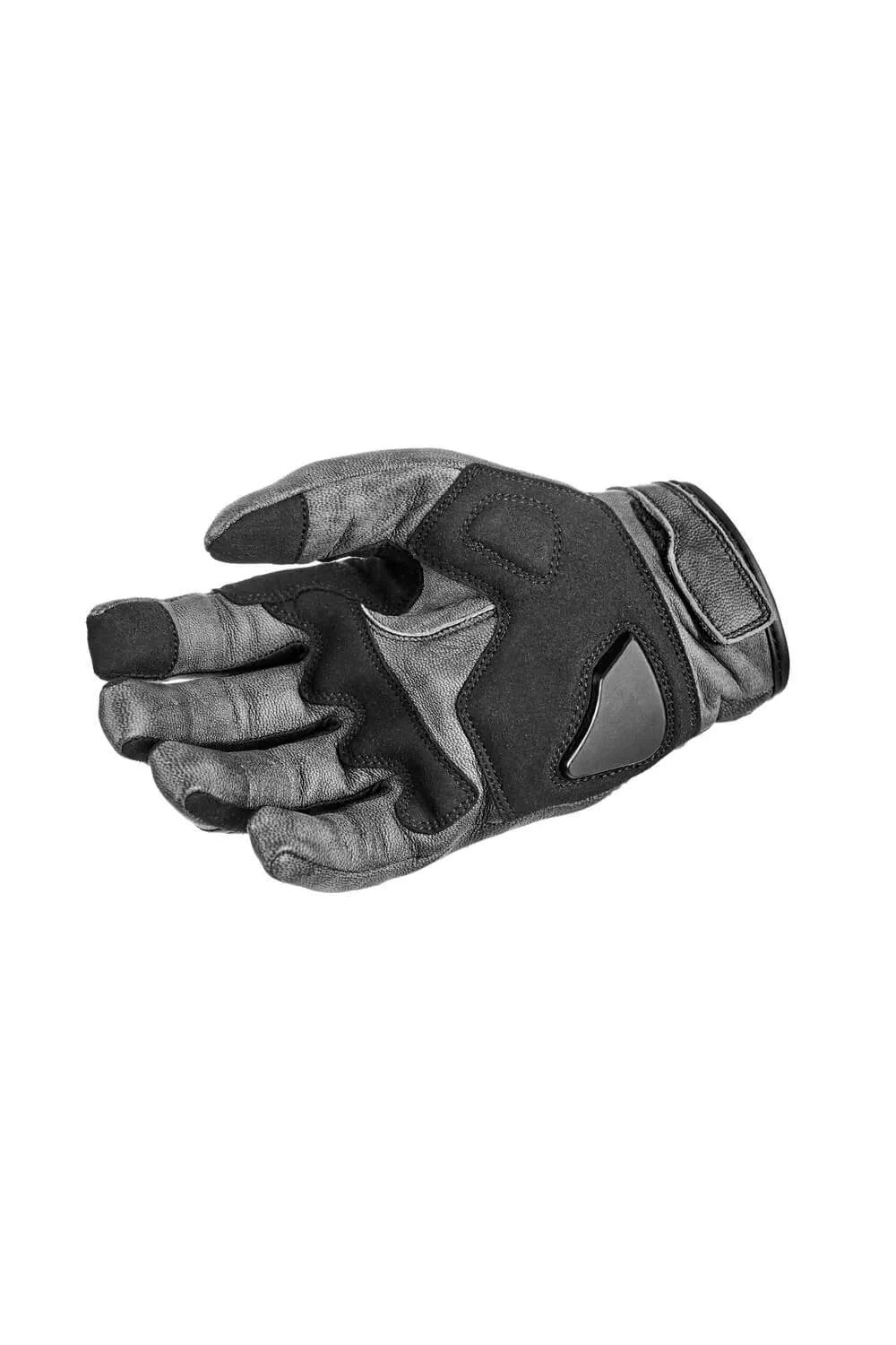 ONYX GREY - Leather Motorcycle Gloves