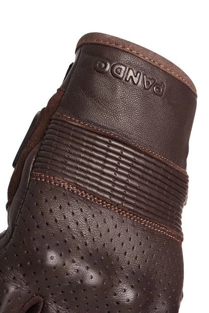 ONYX BROWN – odinės motociklininko pirštinės
