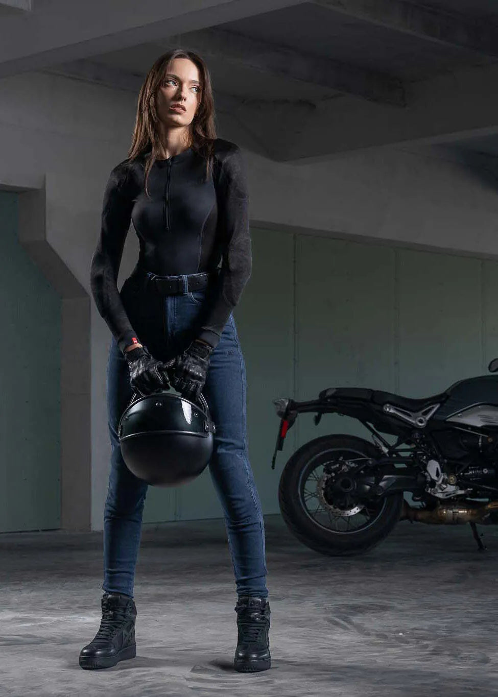 KUSARI COR 02 – moteriški siauro kirpimo motociklininko džinsai iš Cordura®