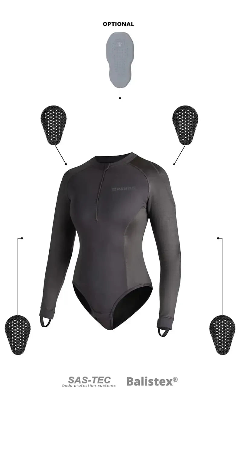 SHELL WW BLACK 02 – apsauginis motociklininko apatinis sluoksnis / kombinezonas