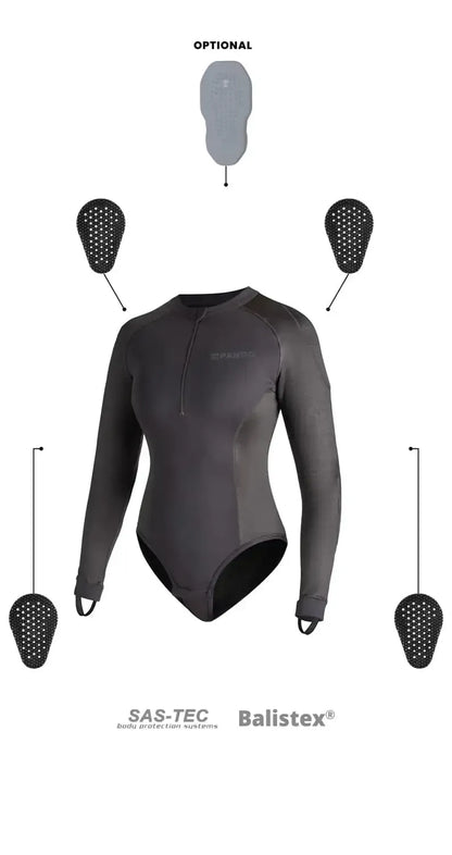 SHELL WW BLACK 02 – apsauginis motociklininko apatinis sluoksnis / kombinezonas
