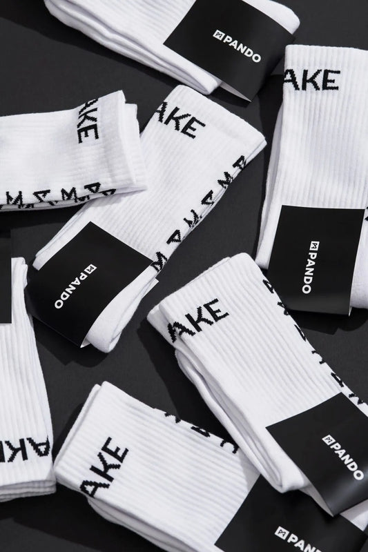MOTORCYCLE SOCKS - White lifestyle socks GEAR