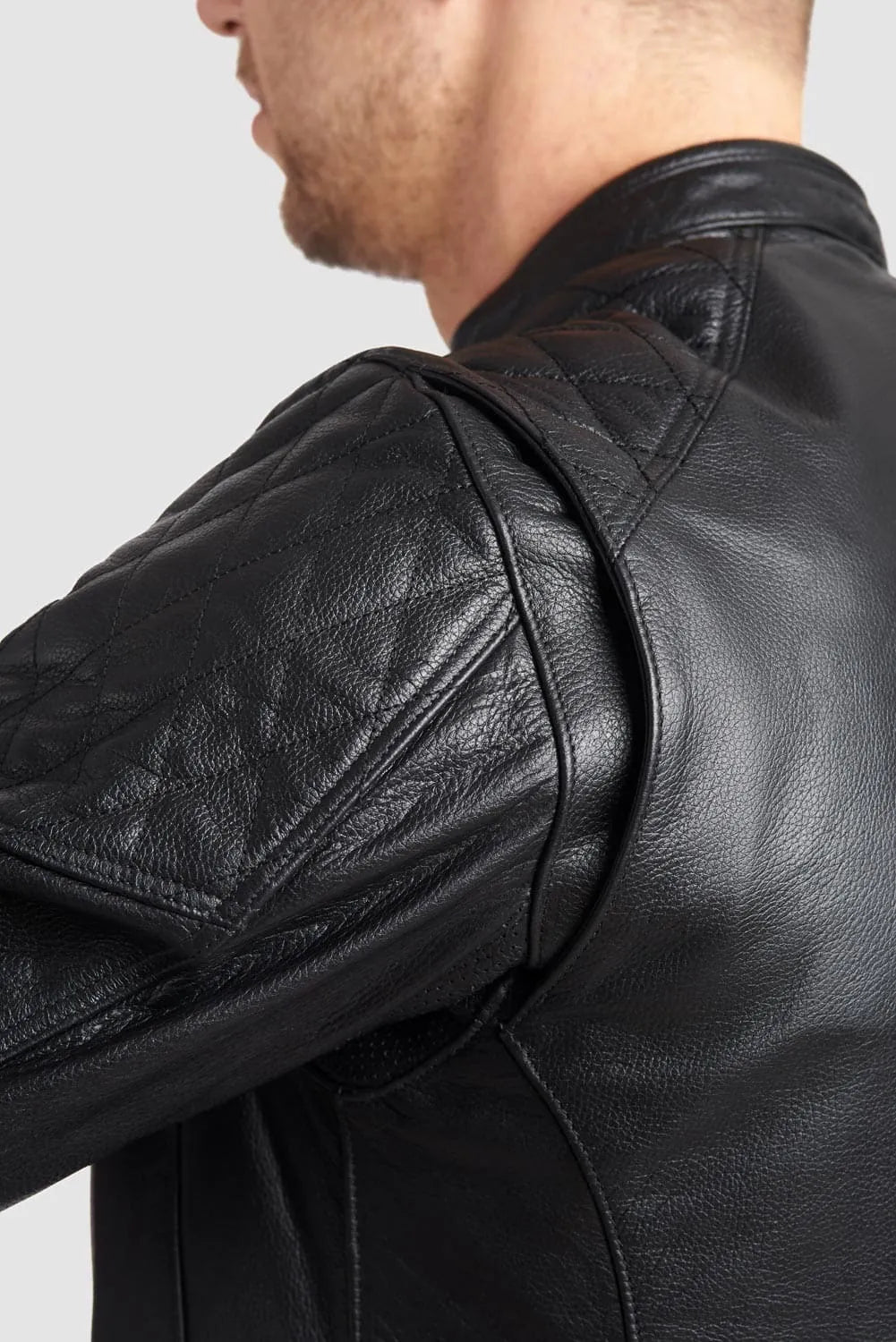 TWIN LEATHER JACKET BLACK - Men’s Leather Motorcycle Jacket