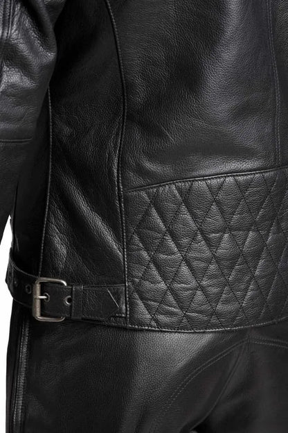 TWIN LEATHER JACKET BLACK - Men’s Leather Motorcycle Jacket