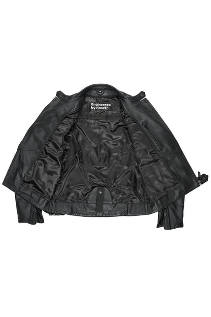 TWIN LEATHER JACKET BLACK - Men’s Leather Motorcycle Jacket