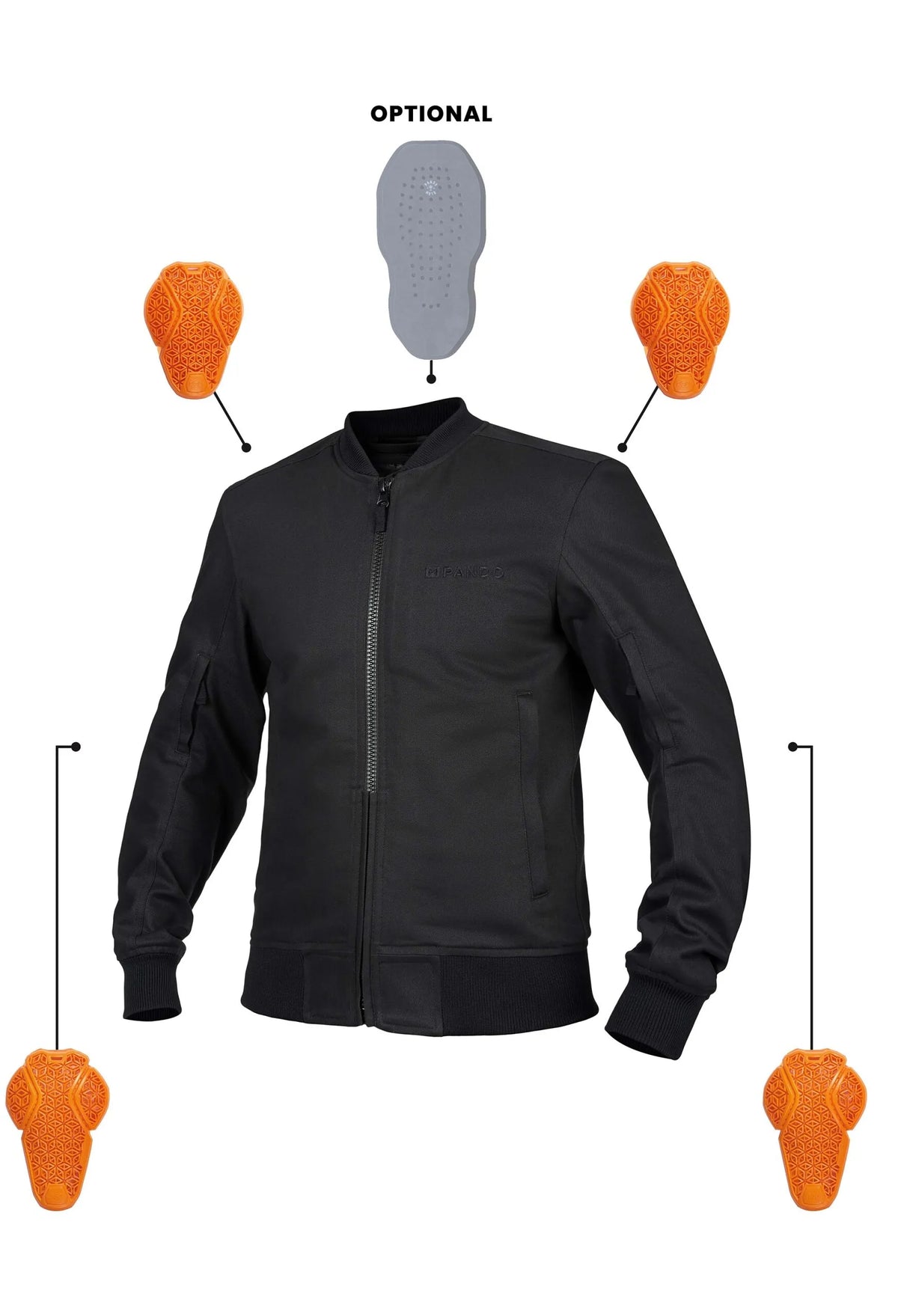 VENTURA BLACK AA - Summer bomber jacket