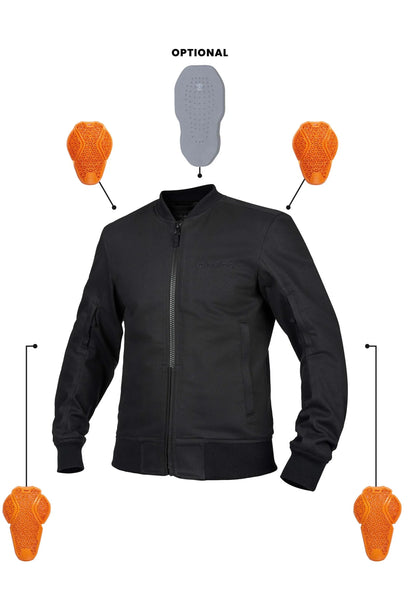 VENTURA BLACK AA - Summer bomber jacket