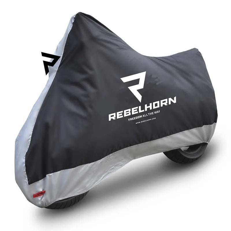 Motociklo uždangalas Rebelhorn Motorcycle Cover II Black/Silver