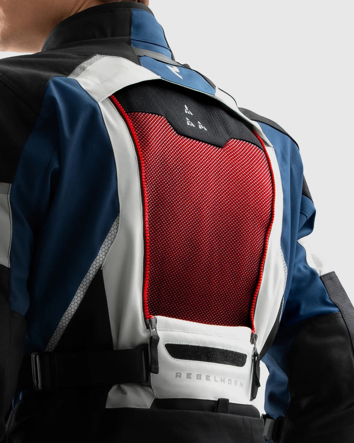 Hardy 3.0 Motorcycle Jacket Grey, Blue, Red