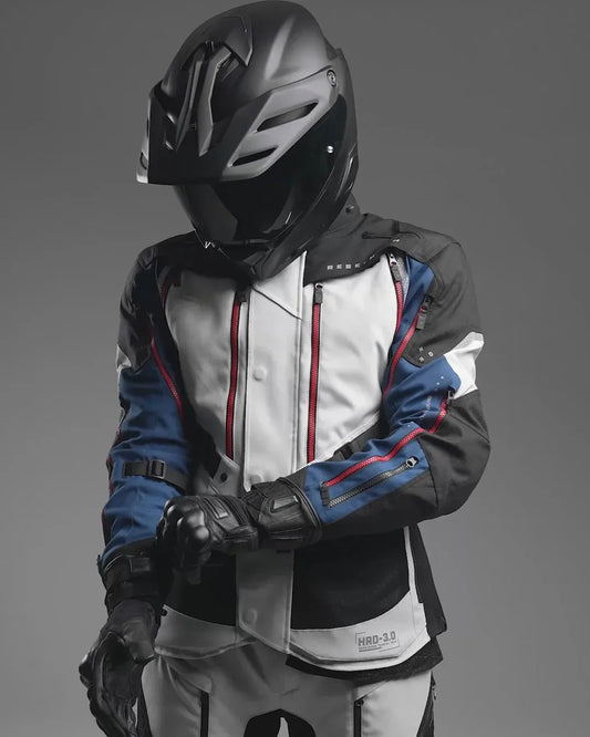 Hardy 3.0 Motorcycle Jacket Grey, Blue, Red