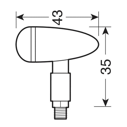 LED Turn Signal Lamp Drop 90483