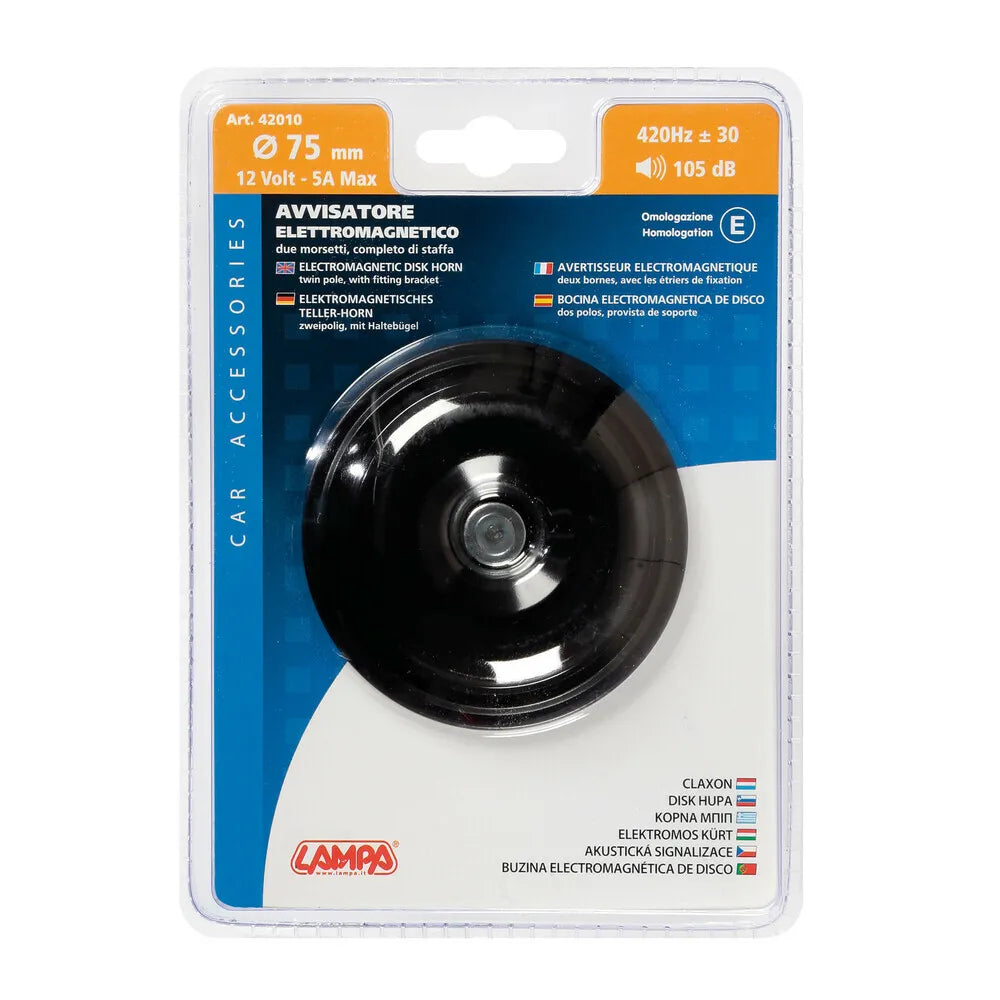 Horn Lamp Disk horn 75 mm 12V 42010