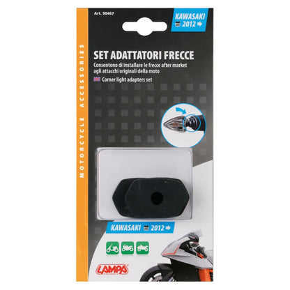 Posūkio indikatorius adapteris Kawasaki 2012> motociklui Lampa Corner lights adaptors 90467