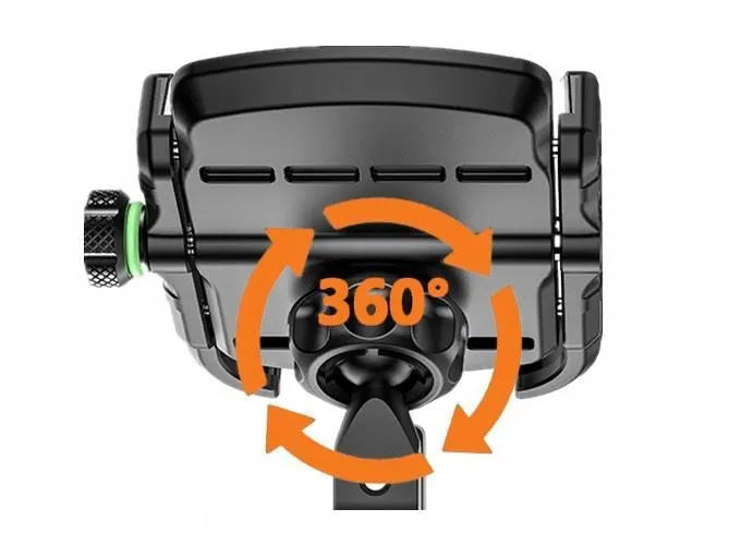 Motorcycle phone holder with fast USB charger - R9-metal USB QC UCH000154