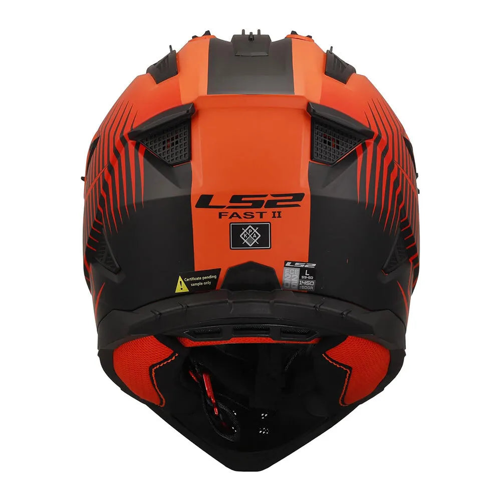 LS2 FAST II DUCK MH-V Orange Red