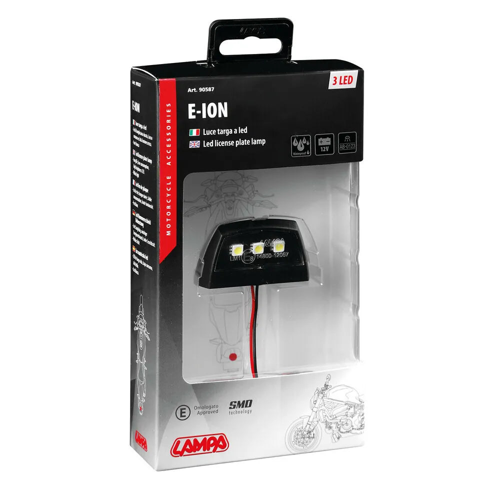 NUMBER PLATE LIGHT BULB E-ion, 3 SMD LED license plate lamp, 12V 90587