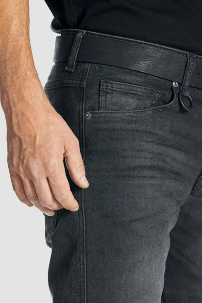 Pando Moto ROBBY SLIM BLACK – Motorcycle Jeans Men’s Slim-Fit Cordura®