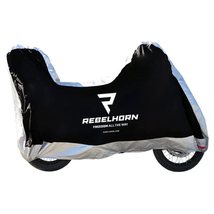 Motociklo uždangalas Rebelhorn Motorcycle Cover II Top Box Black/Silver