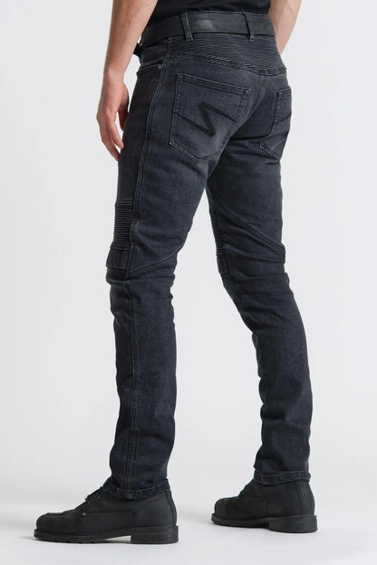 KARL DEVIL 9 – vyriški siauro kirpimo motociklininko džinsai iš Cordura®