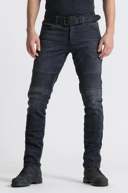 KARL DEVIL 9 – vyriški siauro kirpimo motociklininko džinsai iš Cordura®
