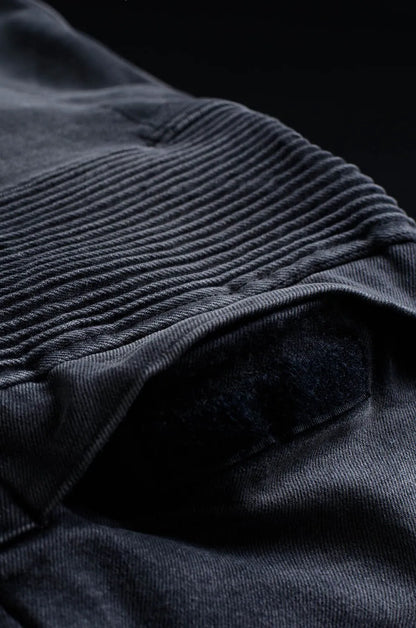 KARL DEVIL 9 – vyriški siauro kirpimo motociklininko džinsai iš Cordura®